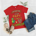 Kids T‑Shirt – «Attention: Je suis en ligne. Cinglé? Appelez!»