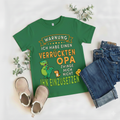 Kinder T-Shirt – Lustiges Opa Design (Ich Brauche Keine Therapie, Ich Habe Einen Verrückten Opa)